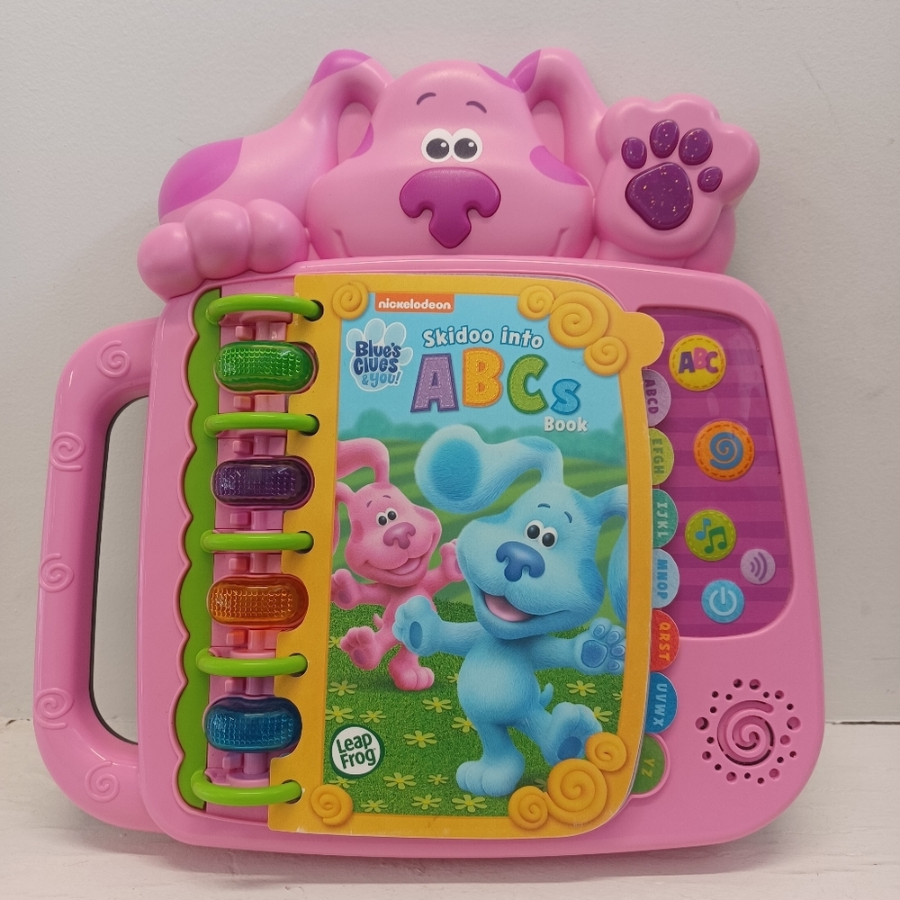 2020 Leap Frog Blue’s Clues And You! Into ABC's Book Magenta Educational